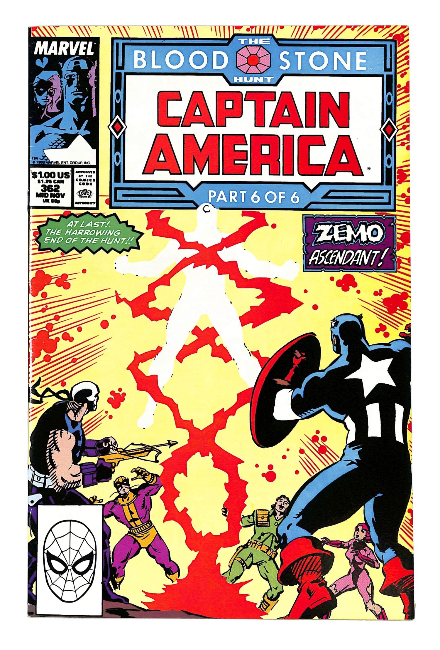 Captain America 1968 #362 Direct ed. - back issue - $10.00