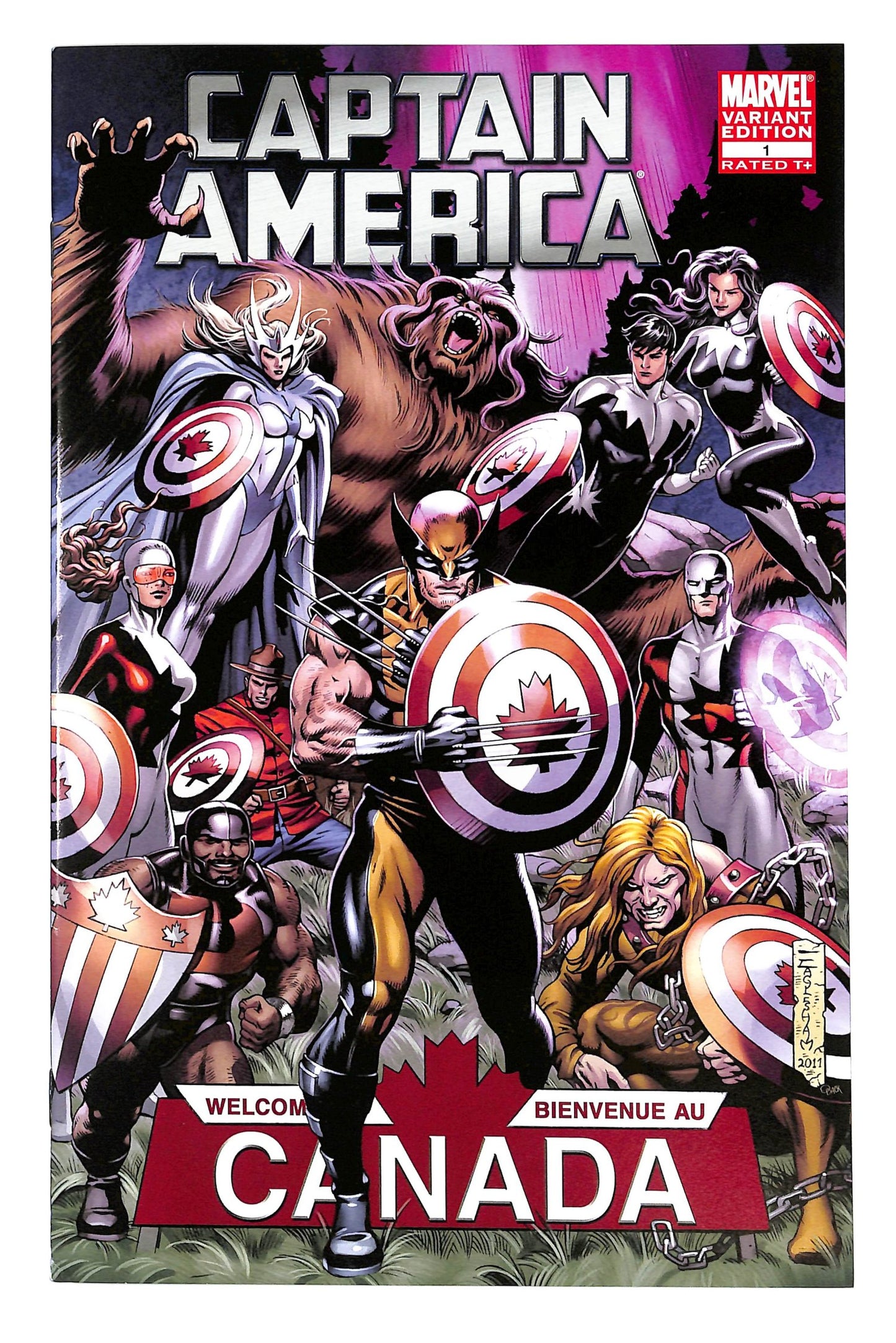 Captain America 2011 #1 Fan Expo Canada variant - back issue - $10.00