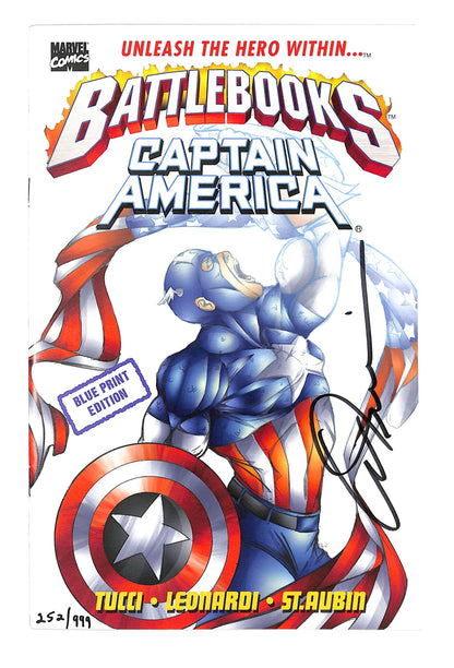 Captain America Battlebook: Streets of Fire 1998 #[nn] Blueprint Variant Signed by Billy Tucci - back issue - $20.00