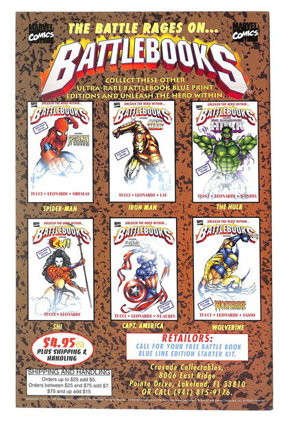 Captain America Battlebook: Streets of Fire 1998 #[nn] Blueprint Variant Signed by Billy Tucci - back issue - $20.00