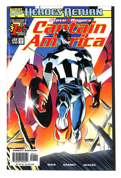 Captain America 1998 #1 Direct Edition - back issue - $10.00