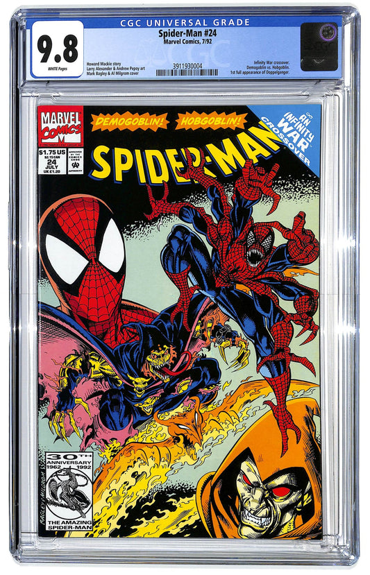 Spider-Man 1990 #24 Direct ed. - CGC 9.8 - $70.00