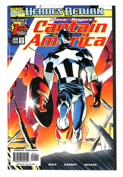 Captain America 1998 #1 Direct Edition - back issue - $10.00