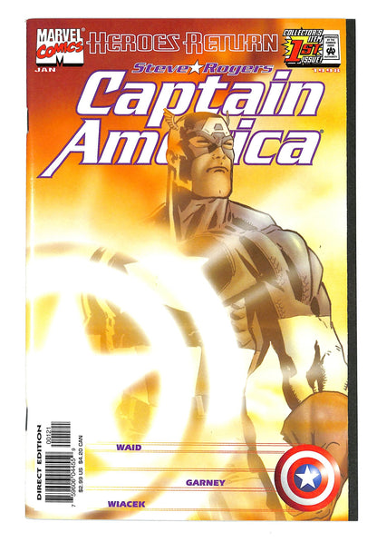Captain America 1998 #1 Sunburst Variant - back issue - $10.00