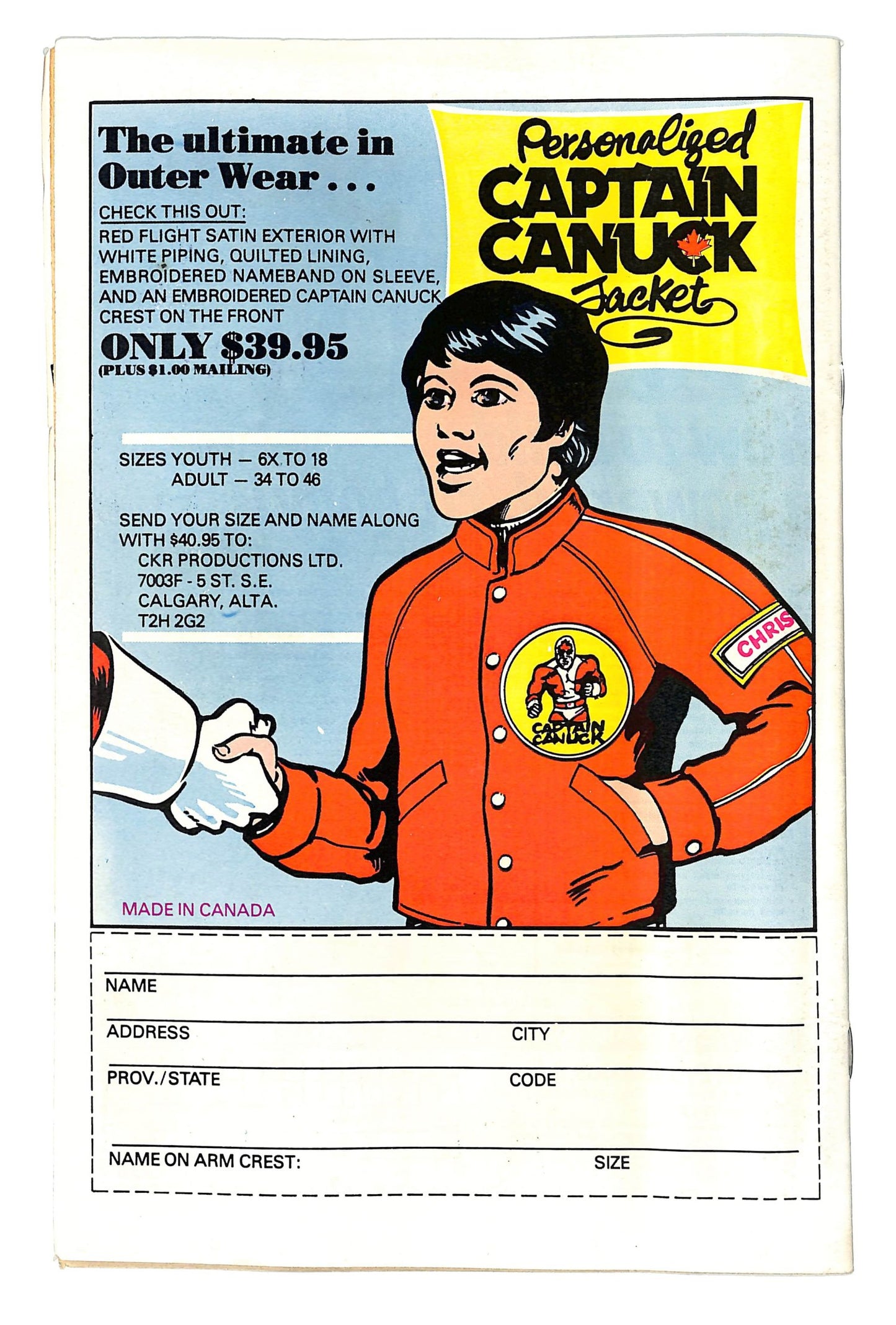 Captain Canuck 1975 #7 - back issue - $10.00
