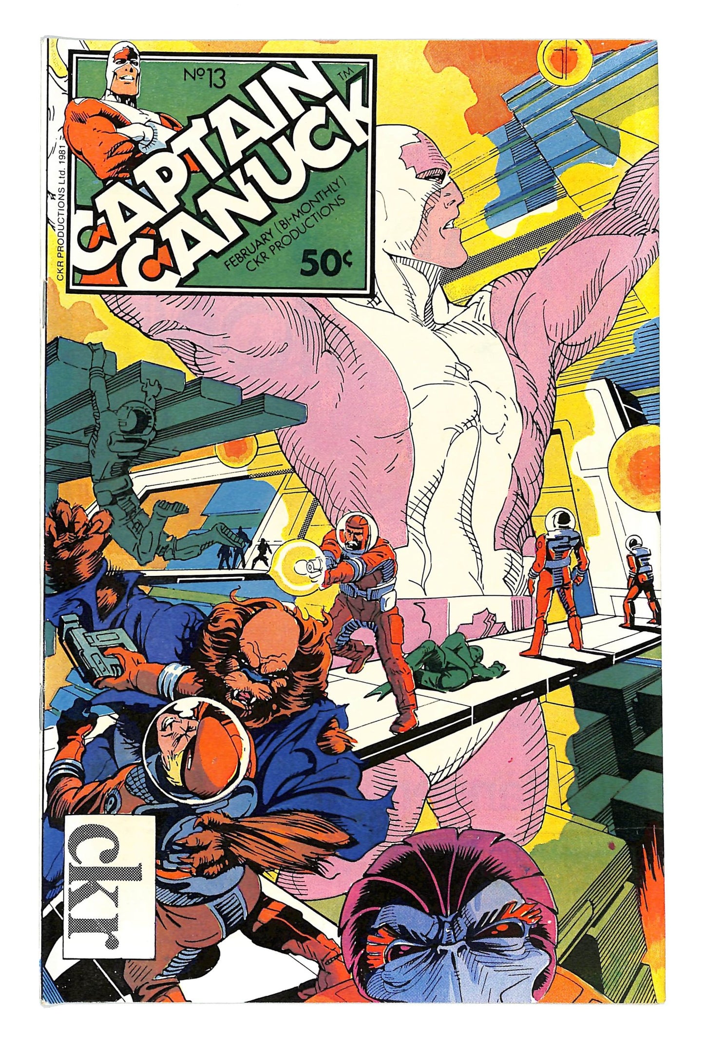 Captain Canuck 1975 #13 Direct ed. - back issue - $10.00