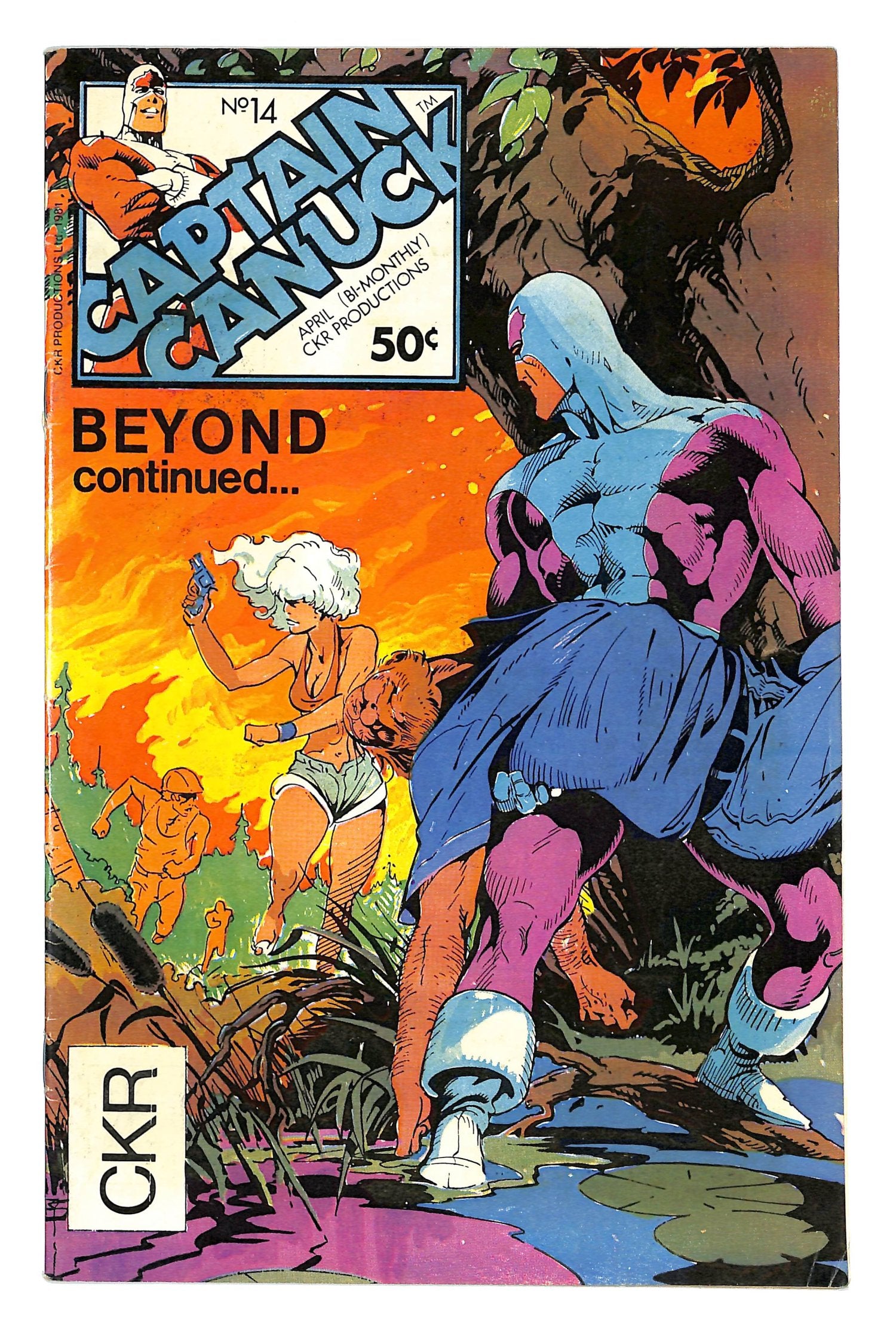 Captain Canuck 1975 #14 Direct ed. - back issue - $10.00
