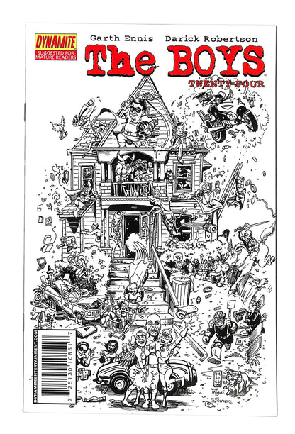 The Boys 2007 #24 Darick Roberston Black and White Cover C - back issue - $20.00