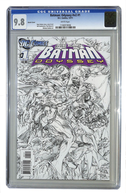 Batman: Odyssey 2011 #1 Neal Adams Sketch Cover - back issue - $40.00