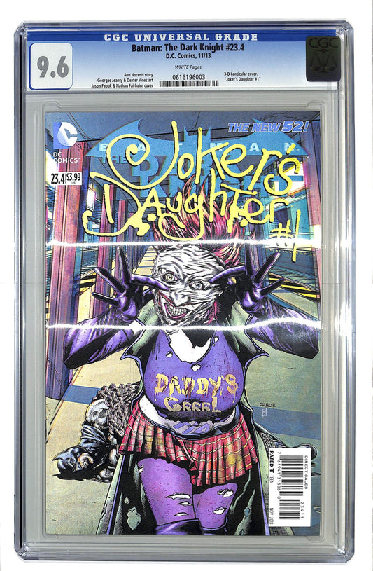 Batman: The Dark Knight 2011 #23.4 3-D Motion Cover - back issue - $40.00