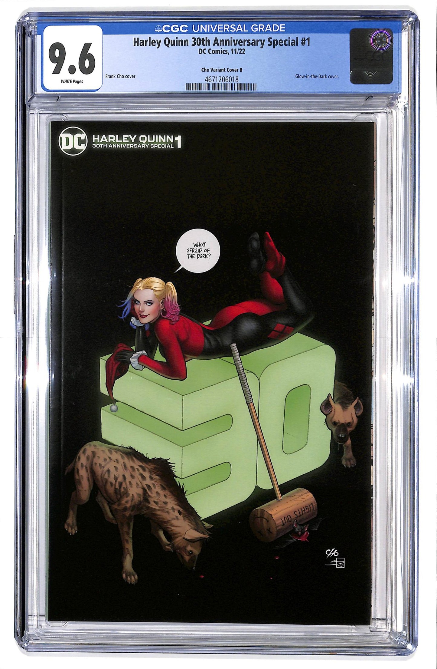 Harley Quinn 30th Anniversary Special 2022 #1 Frank Cho Glow-In-The-Dark Variant Cover - CGC 9.6 - $60.00