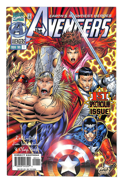 Avengers 1996 #1 Liefeld Cover - back issue - $10.00