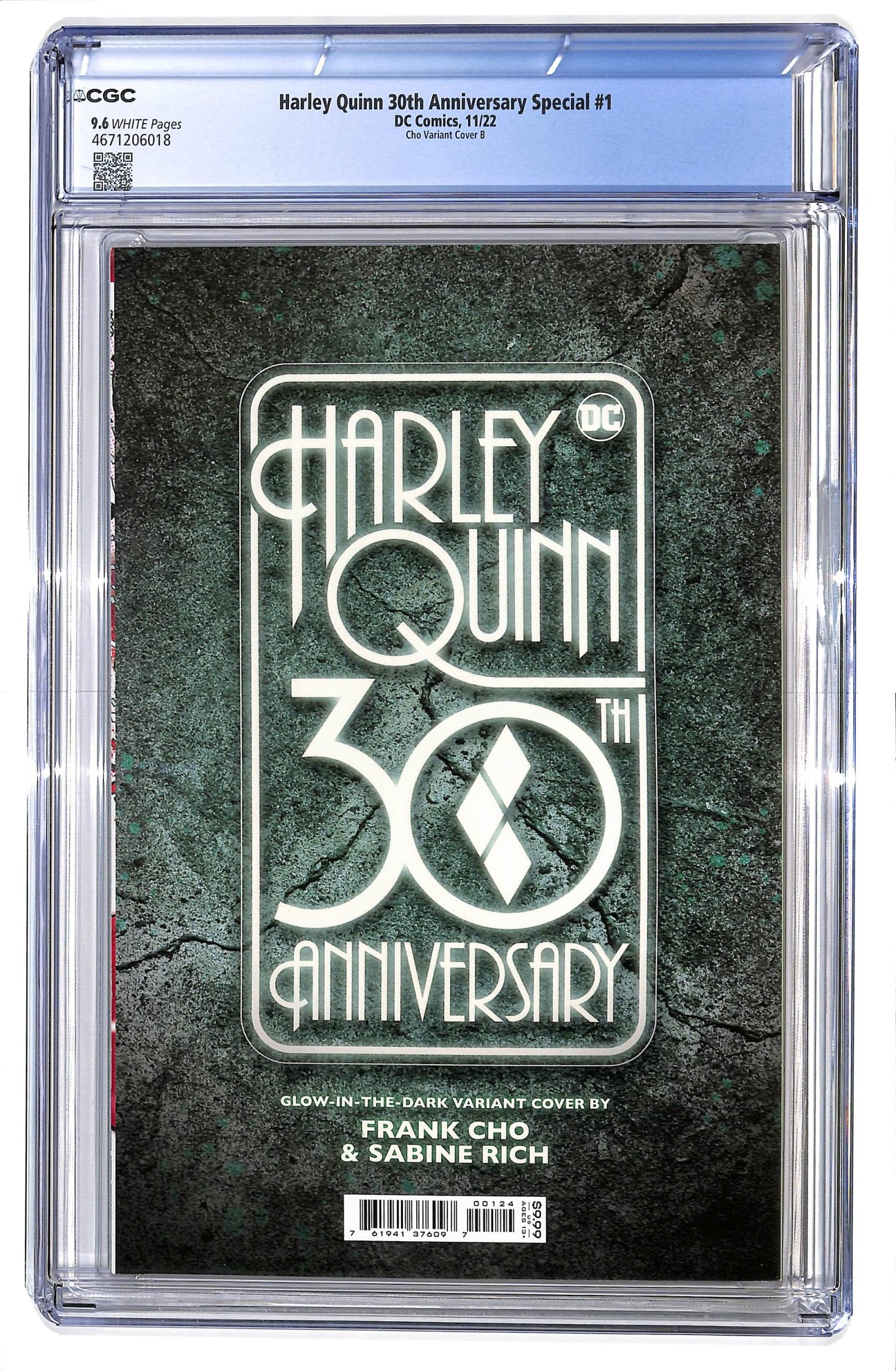 Harley Quinn 30th Anniversary Special 2022 #1 Frank Cho Glow-In-The-Dark Variant Cover - CGC 9.6 - $60.00