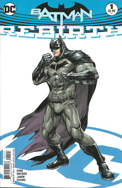 Batman: Rebirth 2016 #1 Howard Porter Cover - back issue - $5.00