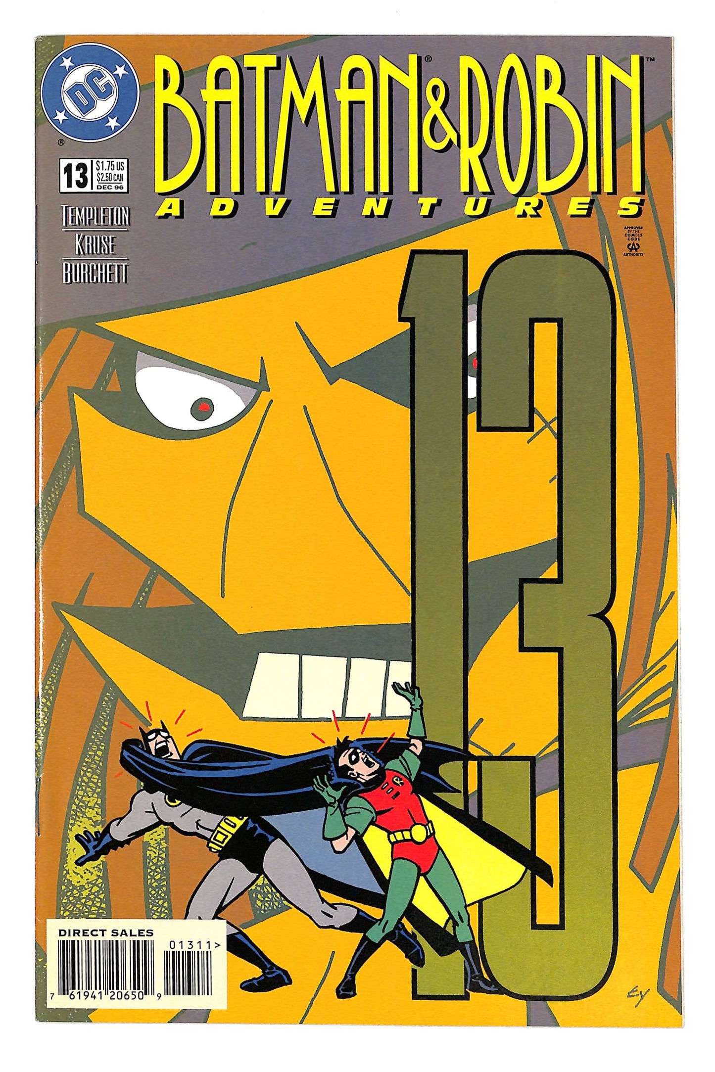 The Batman and Robin Adventures 1995 #13 Direct Sales - back issue - $10.00