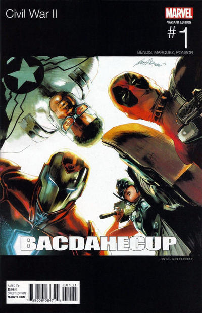 Civil War II 2016 #1 Rafael Albuquerque Team Iron Man Hip Hop Variant - CGC 9.8 - $100.00