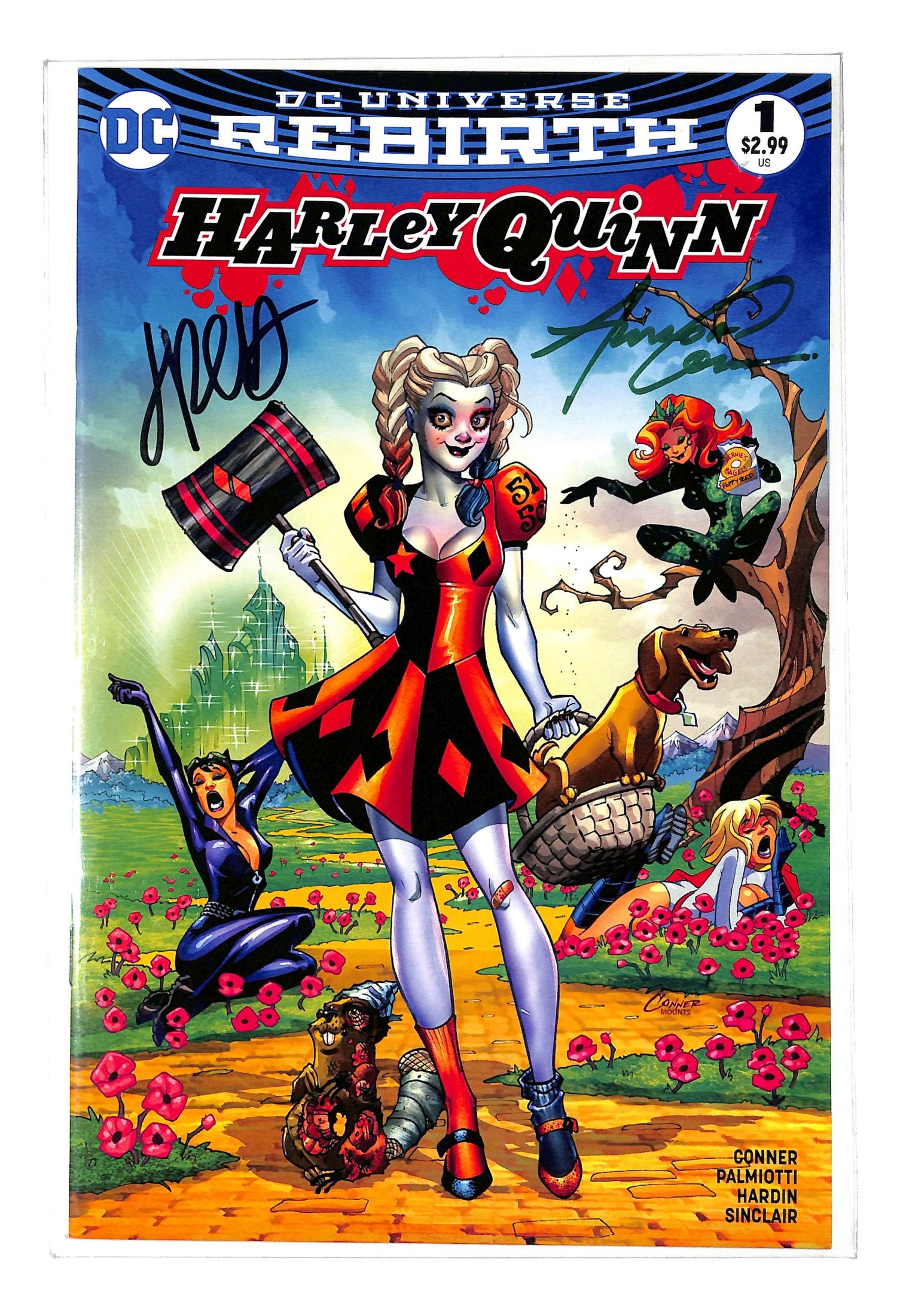 Harley Quinn 2016 #1 Emerald City Comics Amanda Conner Color Cover Signed by Amanda Conner & Jimmy Palmiotti - back issue - $60.00