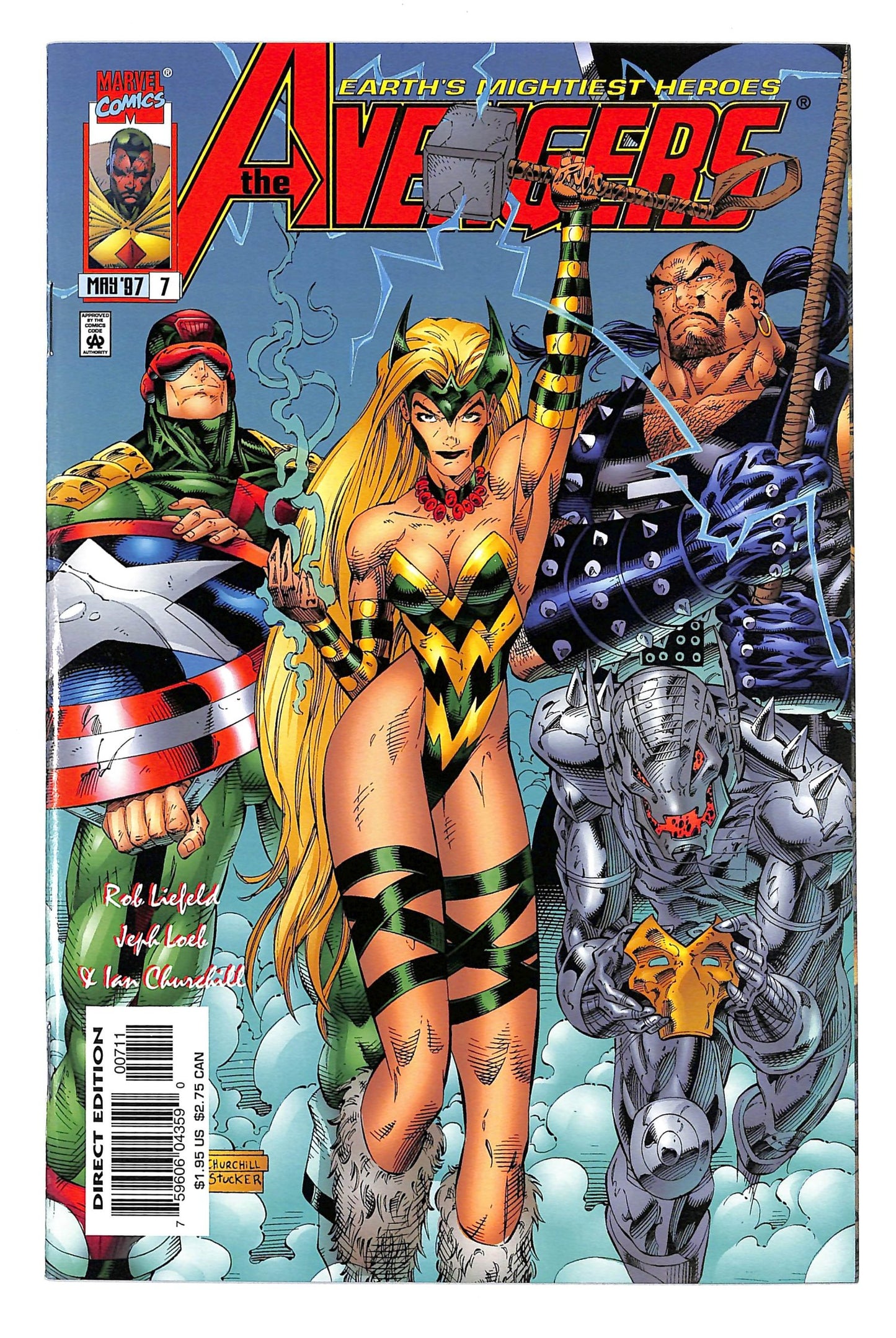 Avengers 1996 #7 Direct Edition - back issue - $10.00