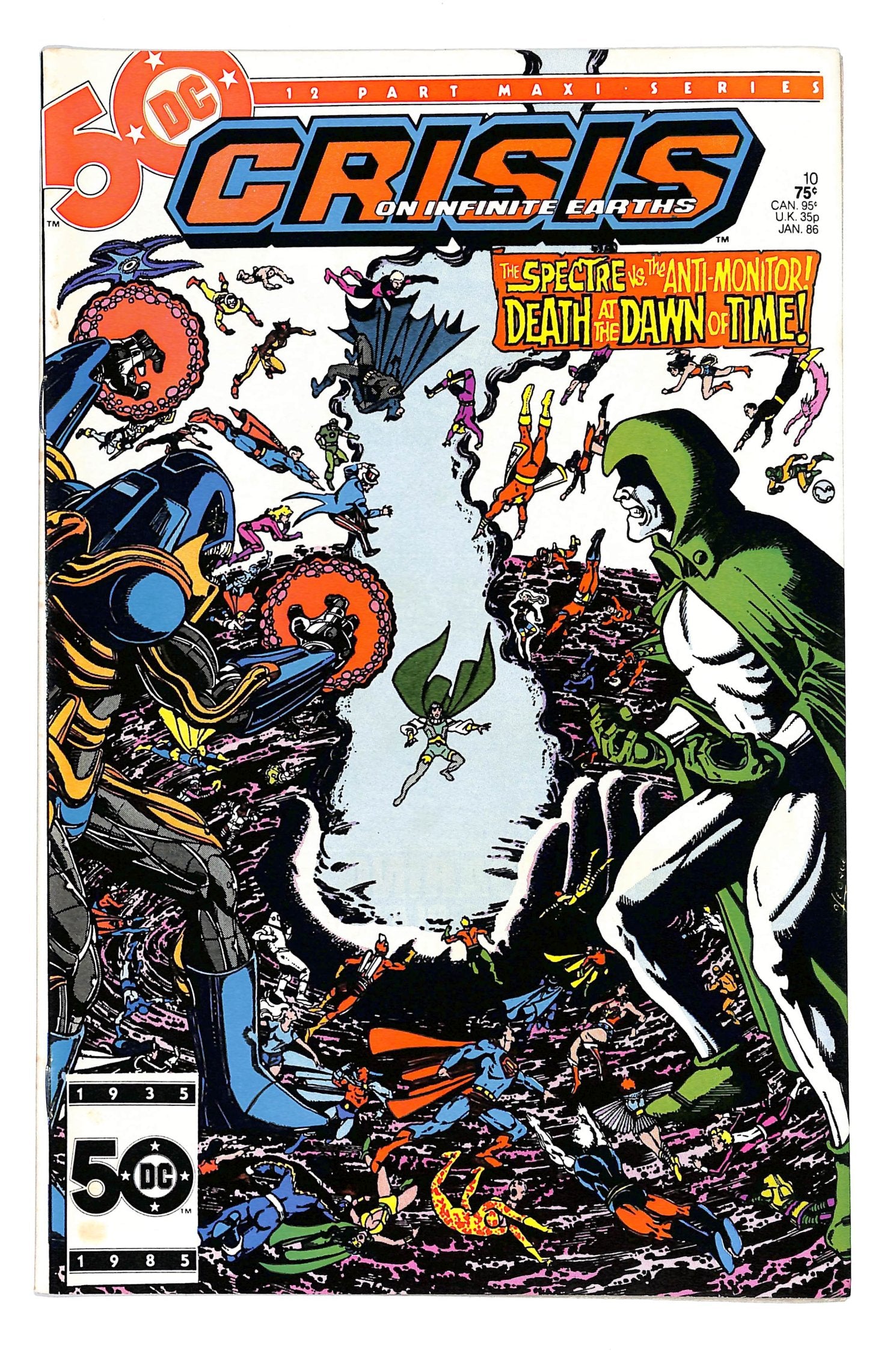 Crisis on Infinite Earths 1985 #10 Direct ed. - back issue - $5.00