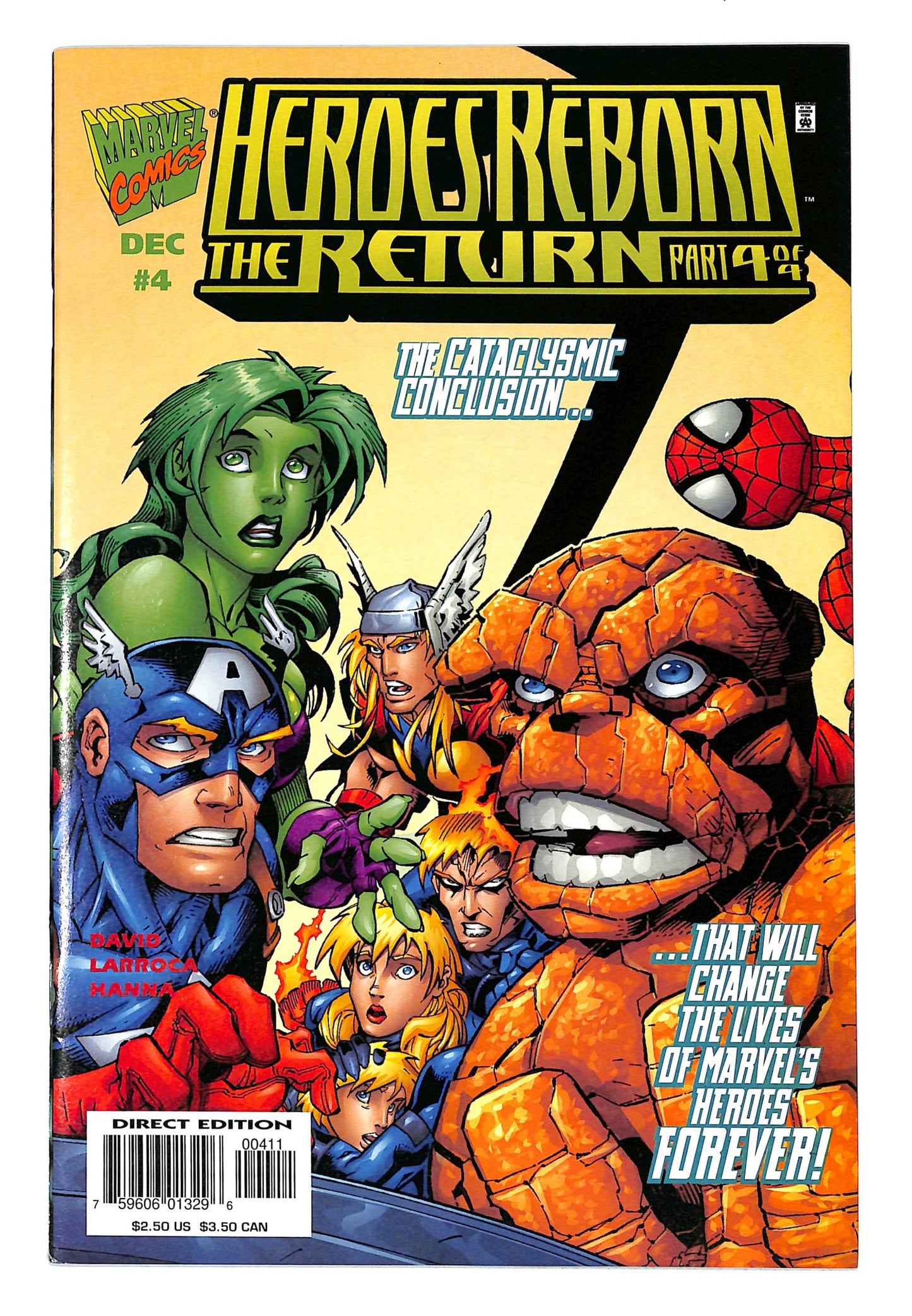 Heroes Reborn: The Return 1997 #4 Direct Edition - back issue - $5.00