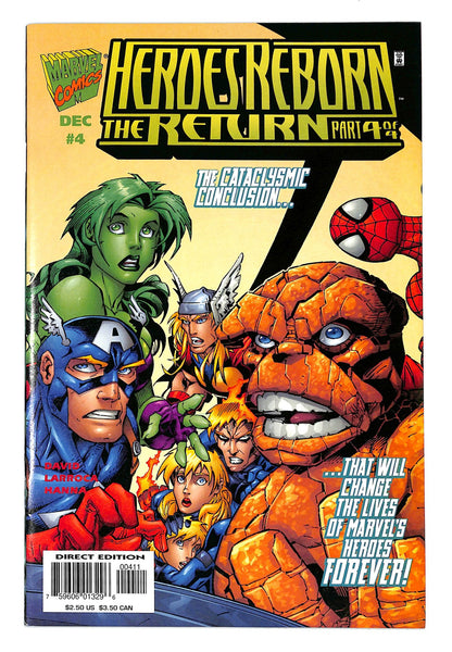 Heroes Reborn: The Return 1997 #4 Direct Edition - back issue - $5.00