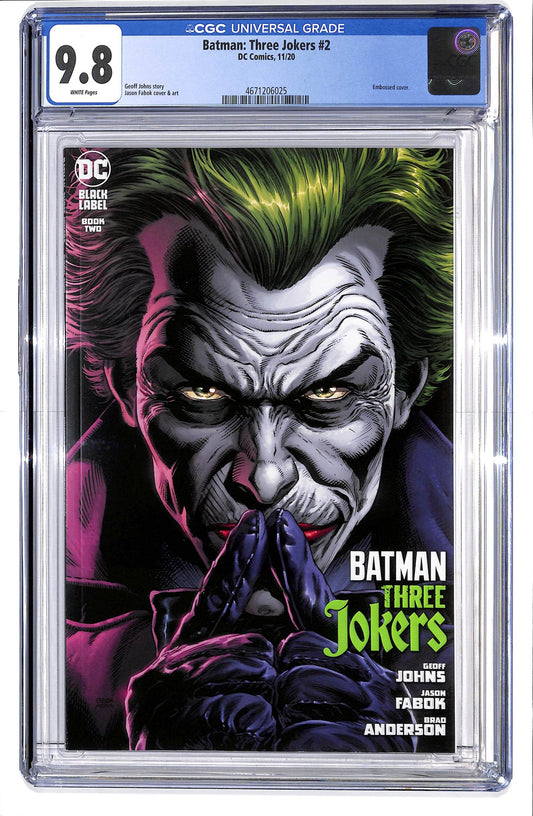 Batman: Three Jokers 2020 #2 Jason Fabok Joker Fingers to Lips Cover - CGC 9.8 - $90.00
