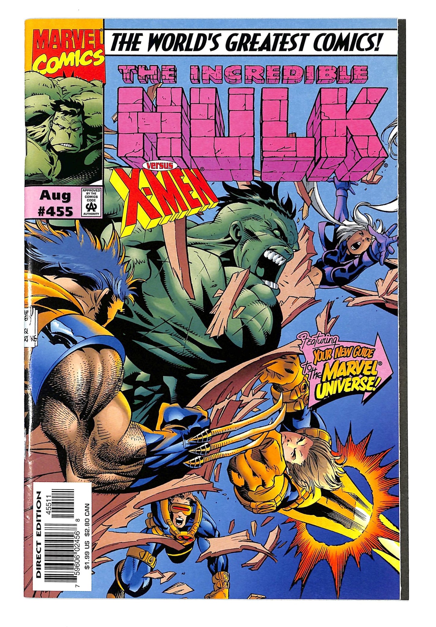 The Incredible Hulk 1968 #455 Direct Edition - back issue - $10.00