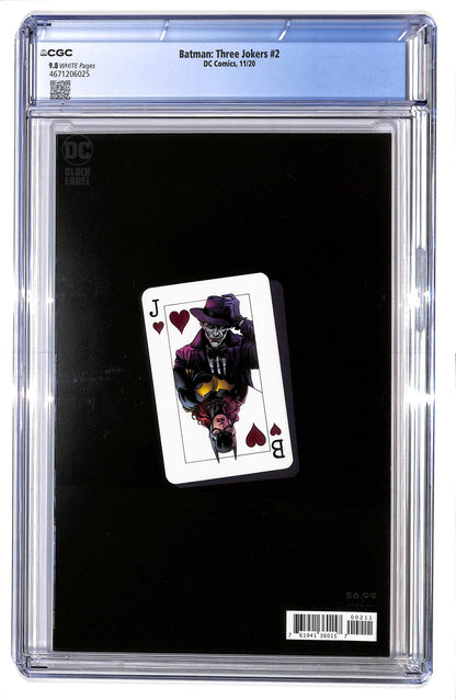 Batman: Three Jokers 2020 #2 Jason Fabok Joker Fingers to Lips Cover - CGC 9.8 - $90.00