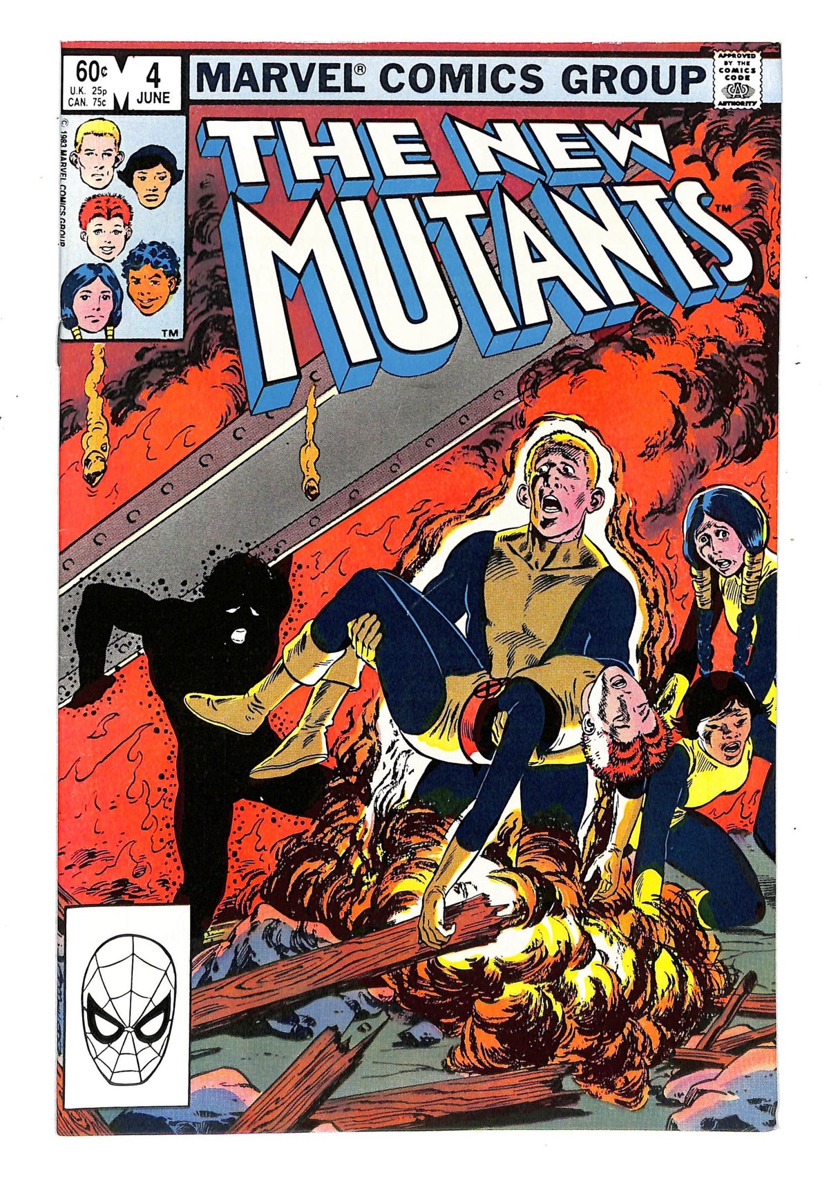 The New Mutants 1983 #4 Direct ed. - back issue - $10.00