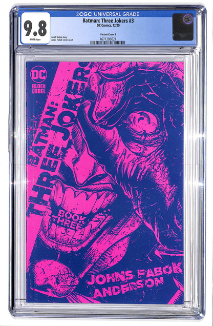 Batman: Three Jokers 2020 #3 Jason Fabok Purple Joker Variant Cover - CGC 9.8 - $65.00