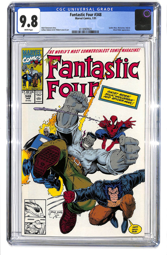 Fantastic Four 1961 #348 Direct ed. - CGC 9.8 - $130.00