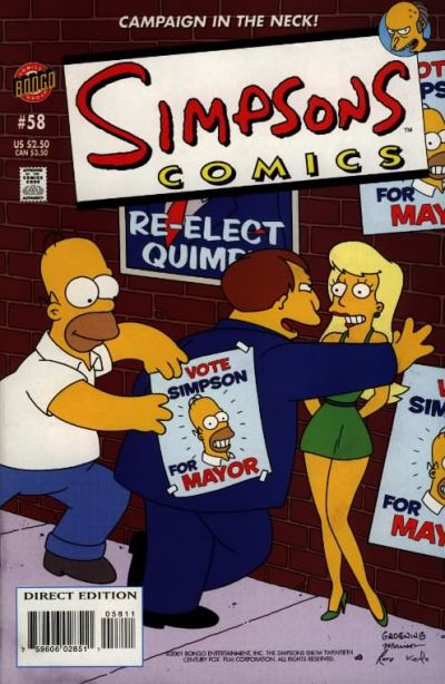 Simpsons Comics 1993 #58 - back issue - $10.00