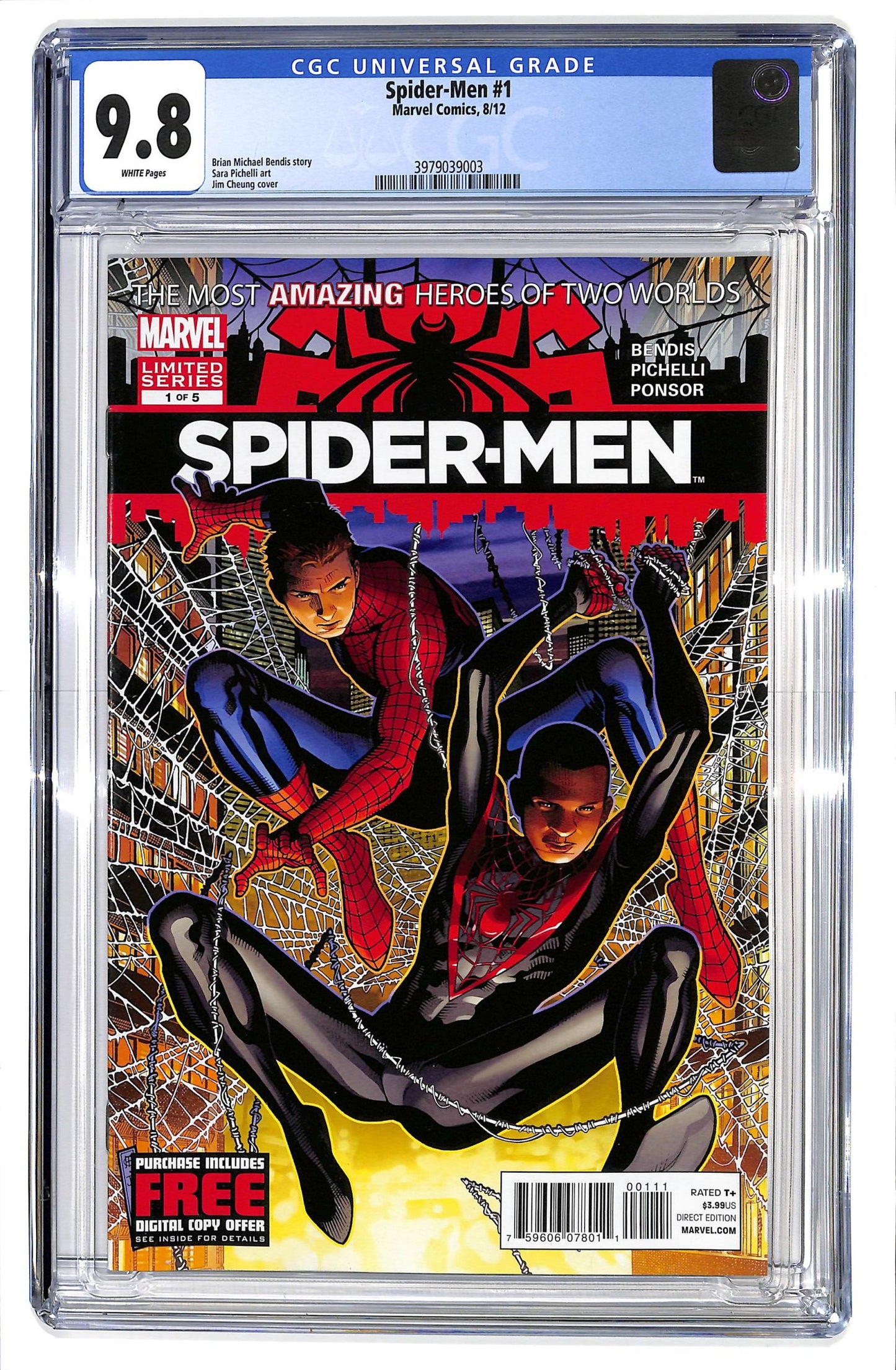 Spider-Men 2012 #1 - CGC 9.8 - $85.00