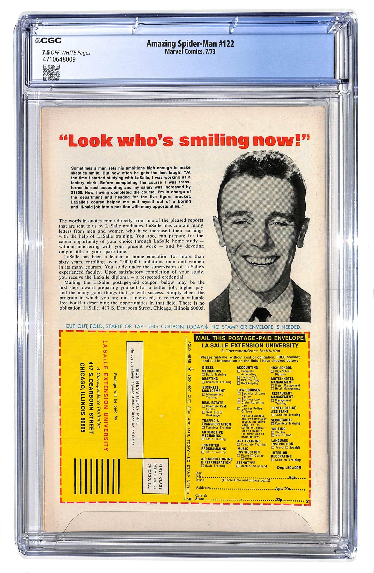 The Amazing Spider-Man 1963 #122 - CGC 7.5 - $500.00