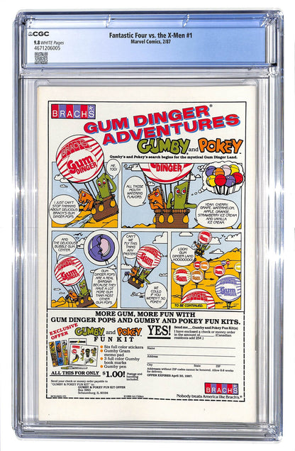 Fantastic Four vs. X-Men 1987 #1 Direct ed. - CGC 9.8 - $85.00