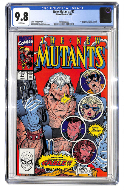 The New Mutants 1983 #87 Direct ed. - CGC 9.8 - $500.00