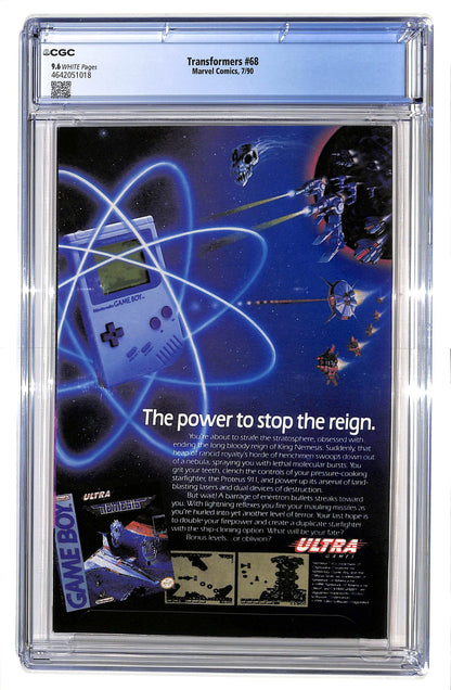 The Transformers 1984 #68 Newsstand ed. - CGC 9.6 - $70.00