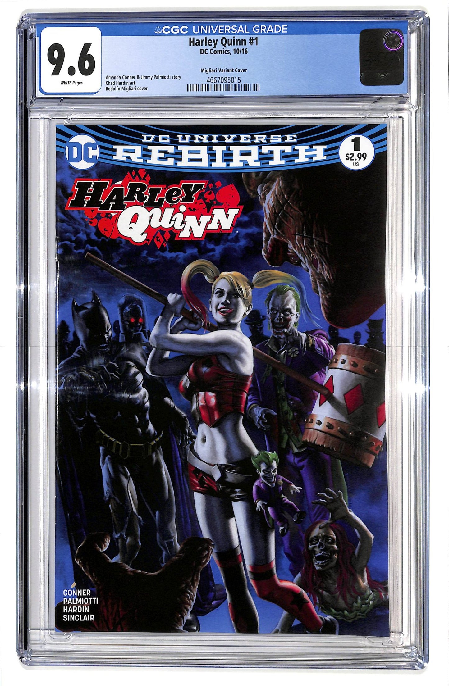 Harley Quinn 2016 #1 AOD Collectables and Gotham Central Comics and Collectibles Rodolfo Migliari Cover - CGC 9.6 - $75.00