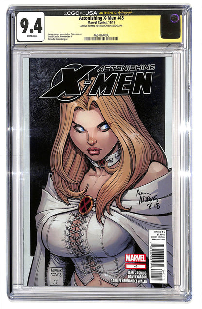 Astonishing X-Men 2004 #43 Signed by Arthur Adams Authenticated Autograph - CGC 9.4 - $100.00