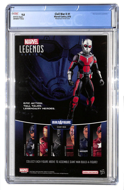 Civil War II 2016 #1 Rafael Albuquerque Team Iron Man Hip Hop Variant - CGC 9.8 - $100.00