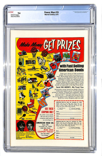 Power Man 1974 #19 - CGC 9.6 - $140.00