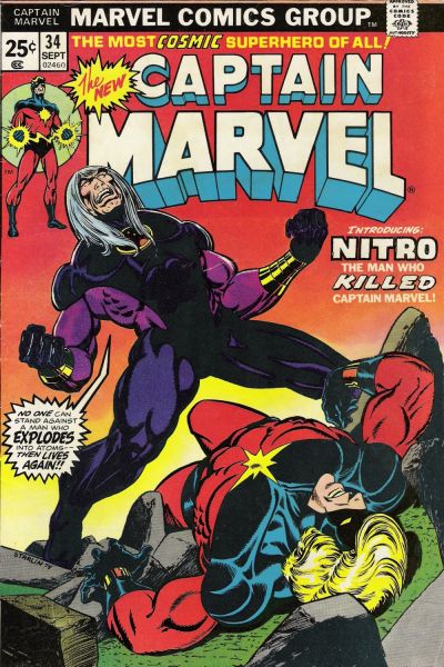 Captain Marvel 1968 #34 - 8.0 - $50.00