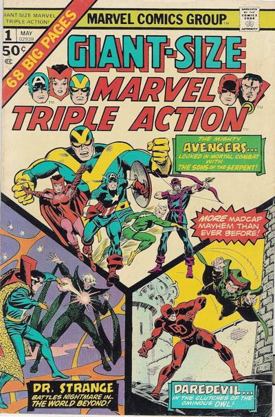 Giant-Size Marvel Triple Action 1975 #1 - back issue - $30.00