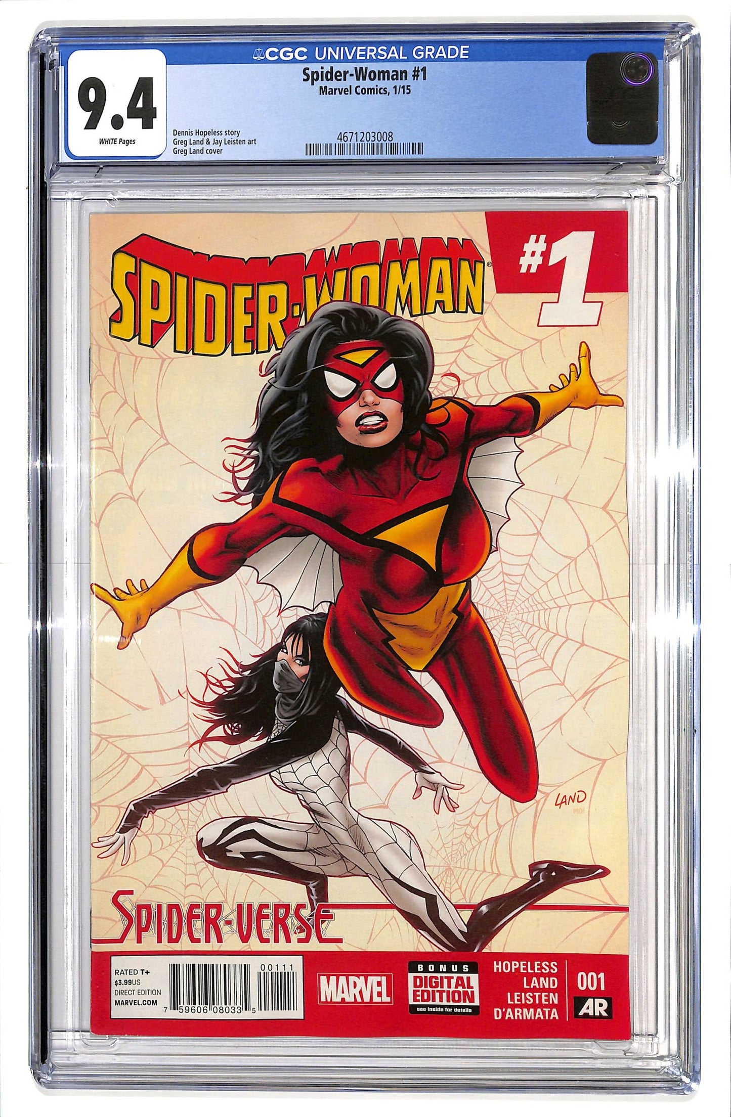 Spider-Woman 2015 #1 - CGC 9.4 - $50.00