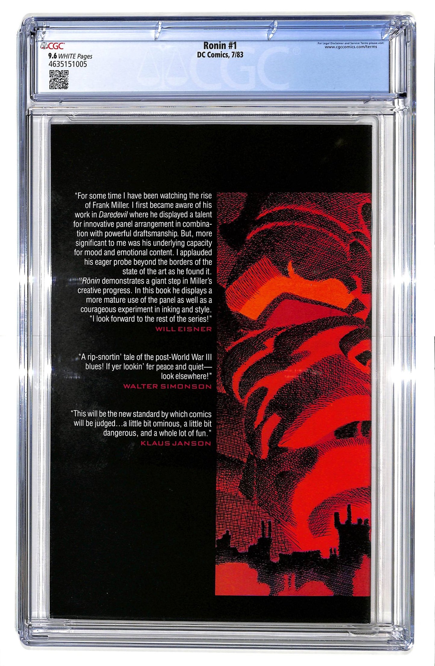 R?nin 1983 #1 - CGC 9.6 - $70.00