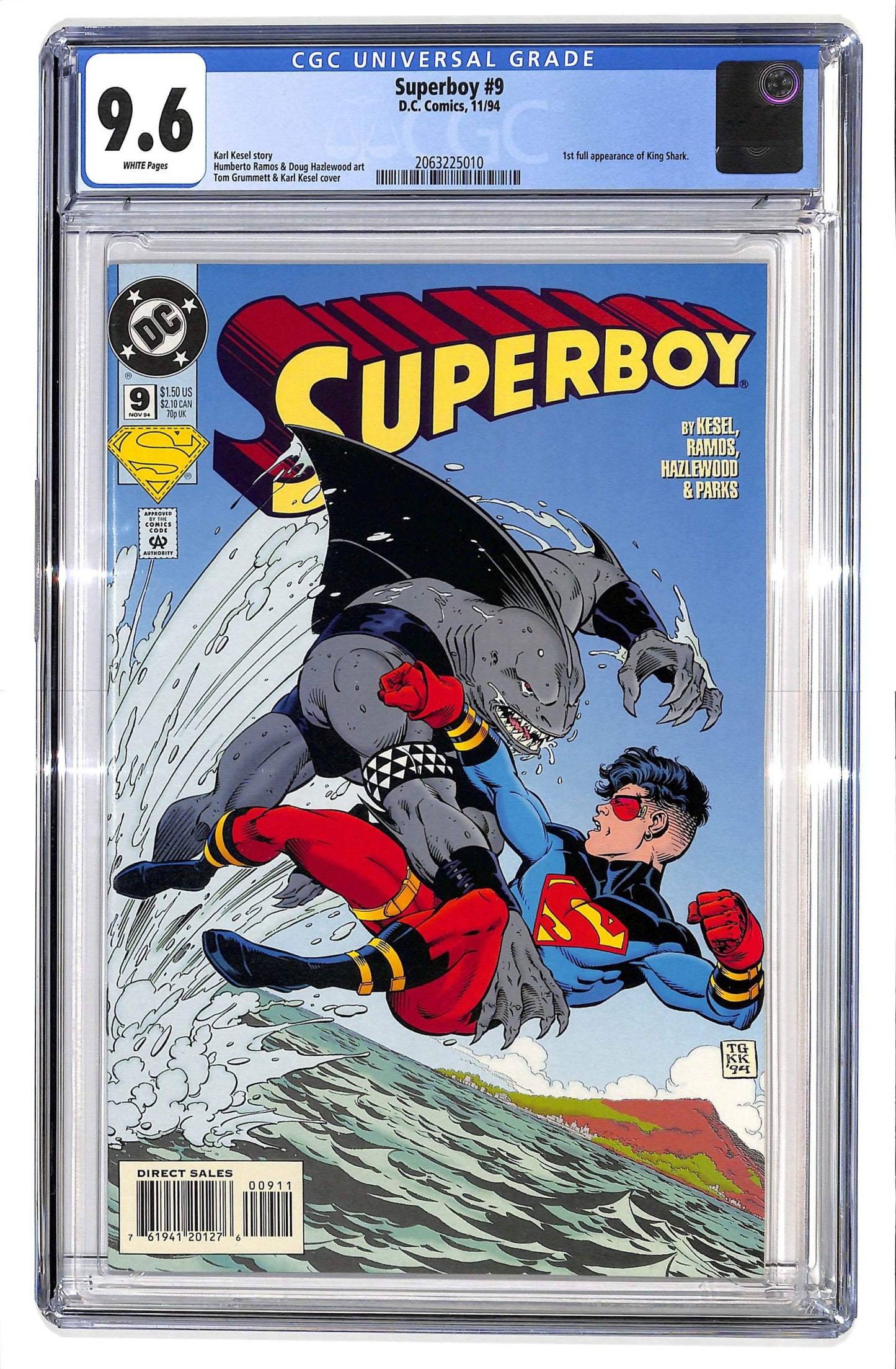 Superboy 1994 #9 Direct Sales - CGC 9.6 - $70.00