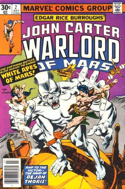 John Carter Warlord of Mars 1977 #2 30¢ - back issue - $10.00