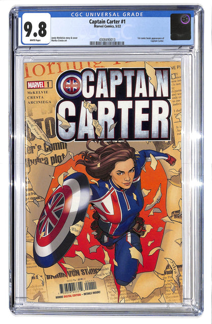 Captain Carter 2022 #1 - CGC 9.8 - $85.00
