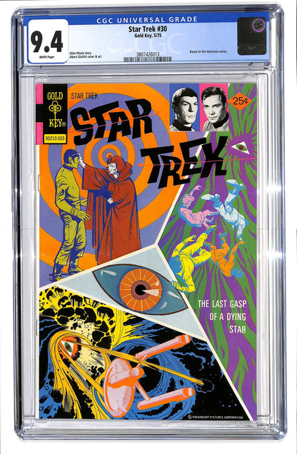 Star Trek 1967 #30 - CGC 9.4 - $125.00