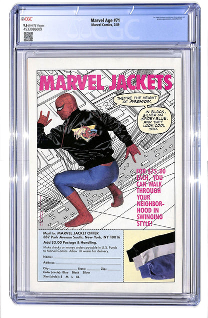 Marvel Age 1983 #71 - CGC 9.6 - $65.00